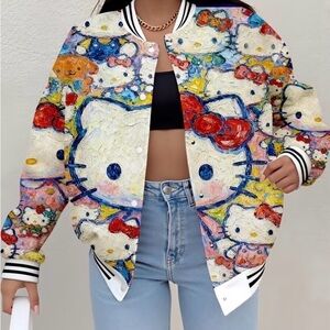 Sanrio Multicolor Hello Kitty Varsity Jacket